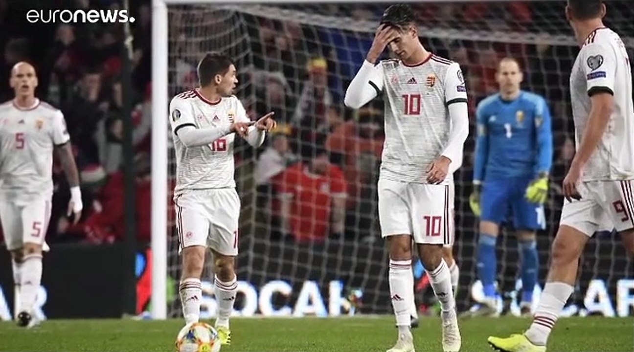 A magyar labdarúgó-válogatott 2-0-ra kikapott Walestől, így nem jutott ki egyenes ágon az Eb-re