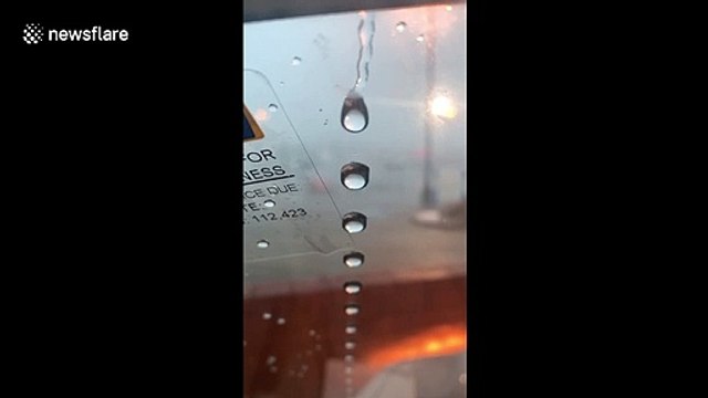 Oddly satisfying melting snow from roof drips down in PERFECT droplets