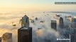 Fog City: Seattle nearly disappears under fog
