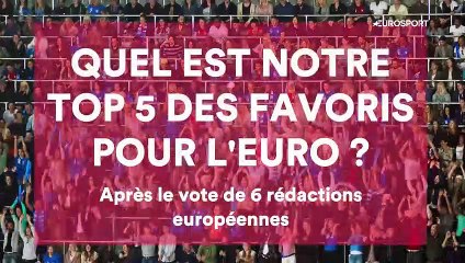 L'Europe a voté, voici son top 5 des favoris pour l'Euro 2020