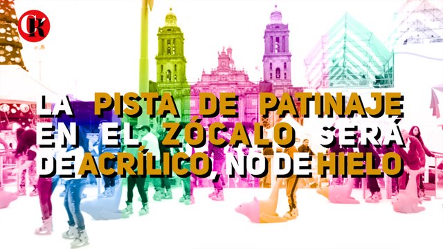 La pista de patinaje en el Zócalo será de acrílico, no de hielo