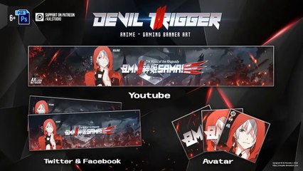 Anime & Gaming Banner Art - Devil Trigger 《鬼泣//魔化》