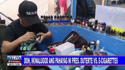 DOH, ikinalugod ang pahayag ni Pangulong #Duterte vs e-cigarettes