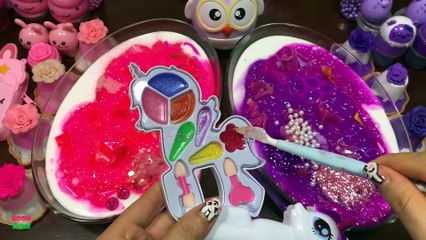 PINK Vs PURPLE !! Mixing Random Things Into Homemade Slime !! Satisfying Slime Smoothie #779