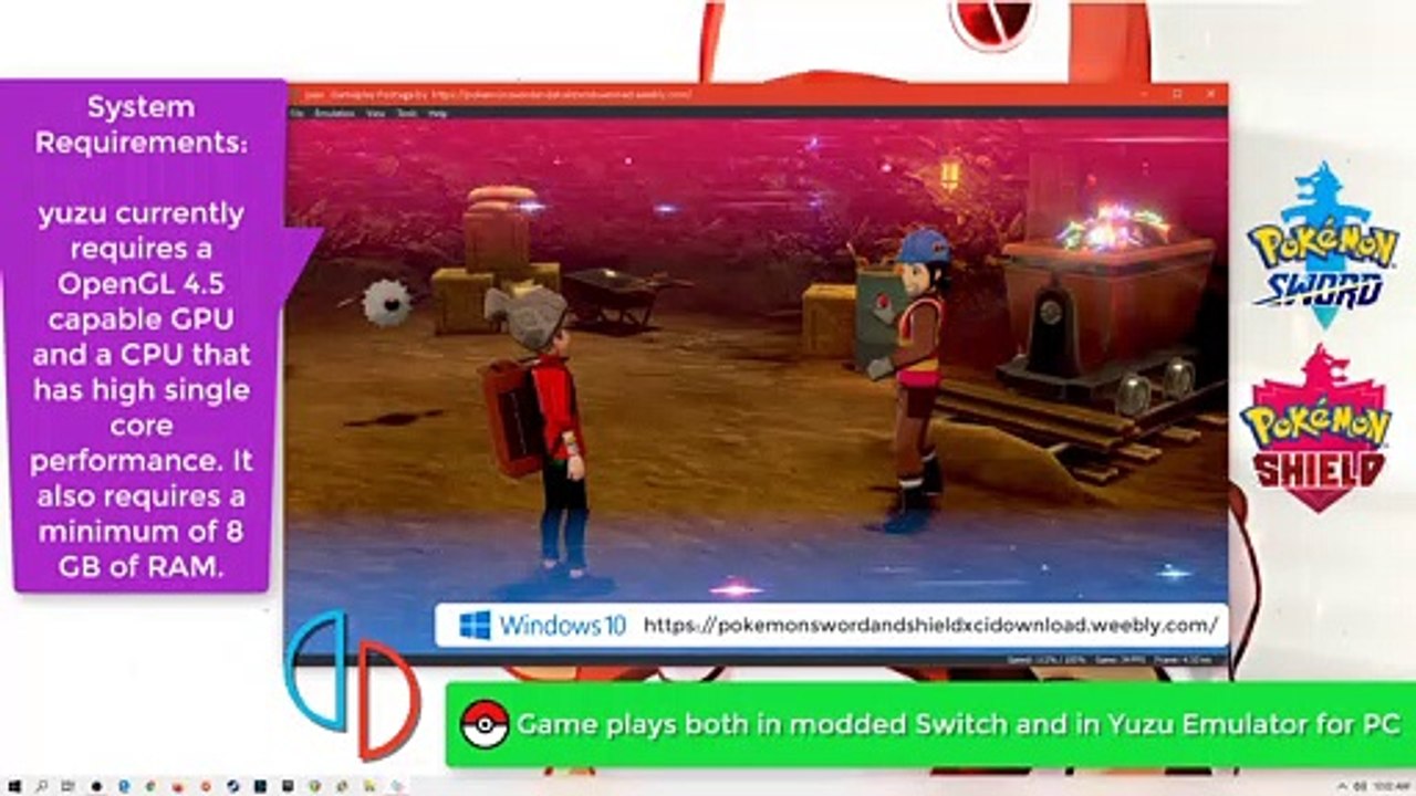 Yuzu switch emulator - Pokemon Sword [MEGA link for emulator] Download
