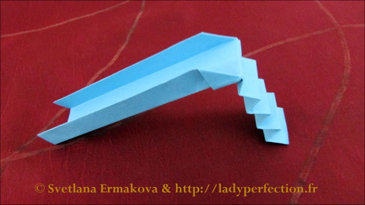 Origami facile :   Toboggan