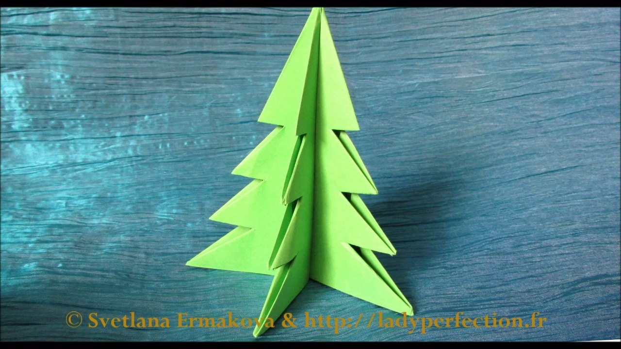 Origami :  Sapin