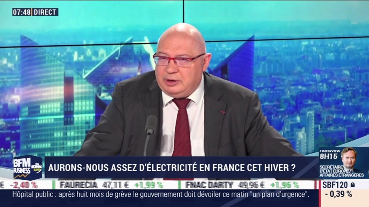 François Brottes (RTE) : Aurons-nous assez d'électricité en France cet hiver ? - 20/11