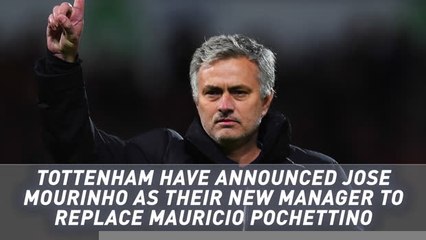 Mourinho appointed as new Tottenham manager