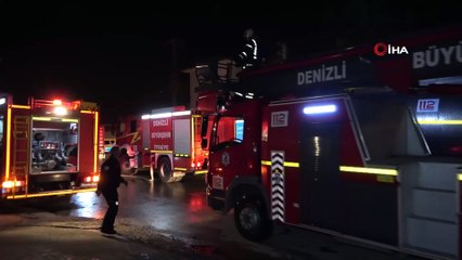Denizli’de akşam saatlerinde çıkan yangın 4 saatte kontrol altına alındı