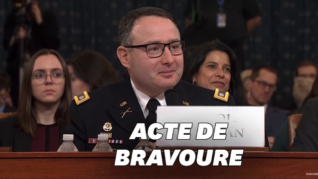 Témoin dans la destitution de Trump, ce militaire a été applaudi pour sa réponse