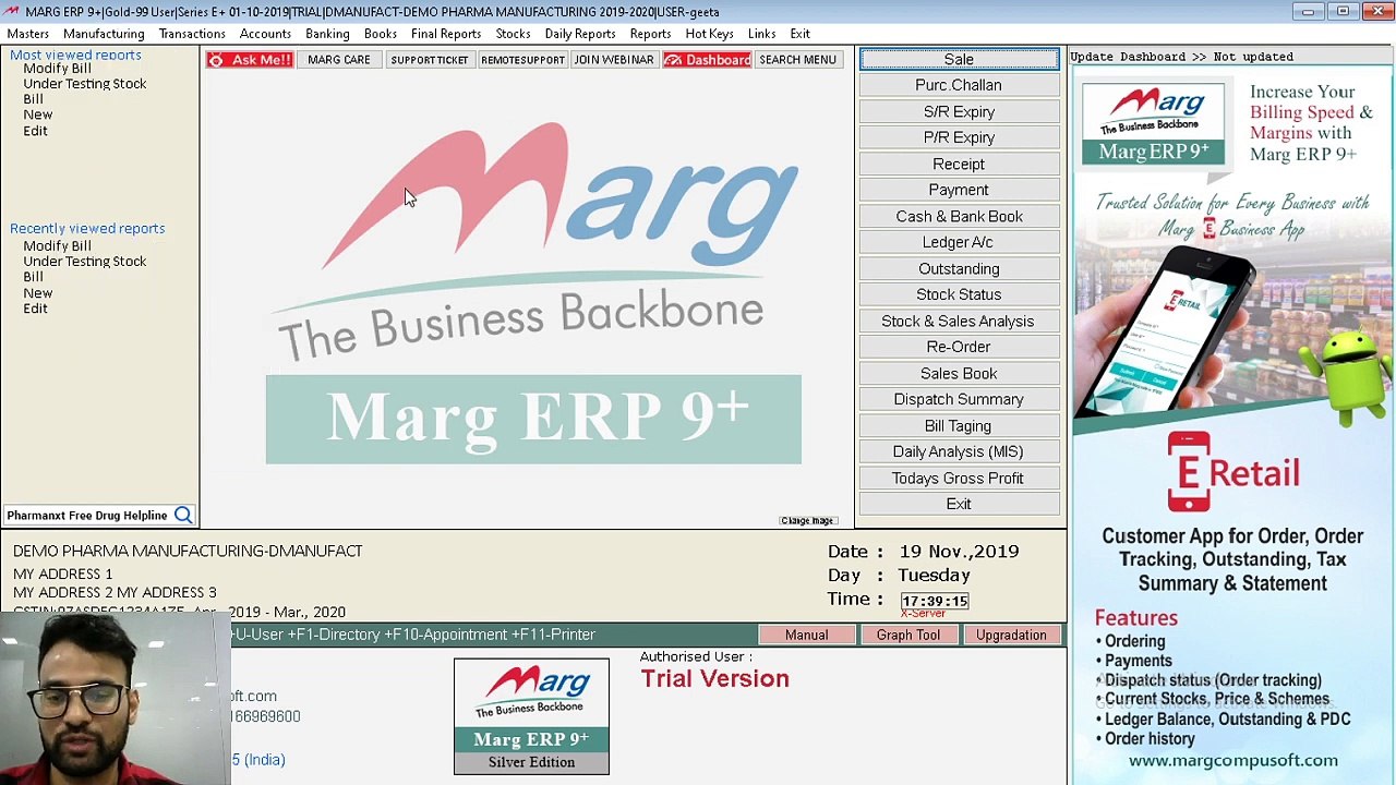 Marg Live Session- Manufacturing Software