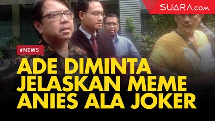 Diperiksa Polisi, Ade Armando Diminta Jelaskan Meme Anies Baswedan ala Joker