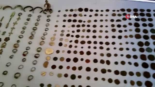 Jandarmadan tarihi eser kaçakçılığı operasyonu: Roma ve Bizans dönemine ait eserler ele geçirildi