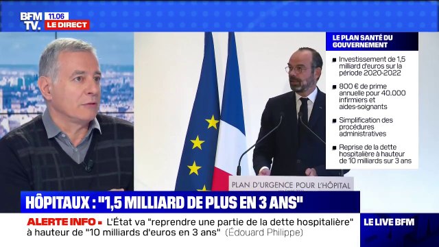 Pour le porte-parole de l'association des médecins urgentistes, les mesures du plan d'urgence pour l'hôpital sont insuffisantes