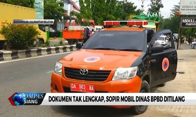 Dokumen Tak Lengkap, Sopir Mobil Dinas BPBD Ditilang