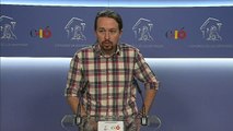 Iglesias en rueda de prensa tras la sentencia de Gürtel: 