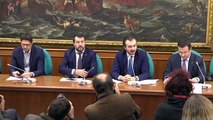 Roma, Camera - Matteo Salvini presenta emendamenti su sicurezza, difesa e soccorso pubblico 20.11.19