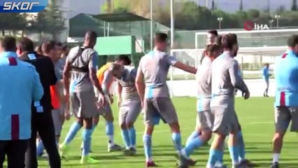 Trabzonspor'da neşeli antrenman
