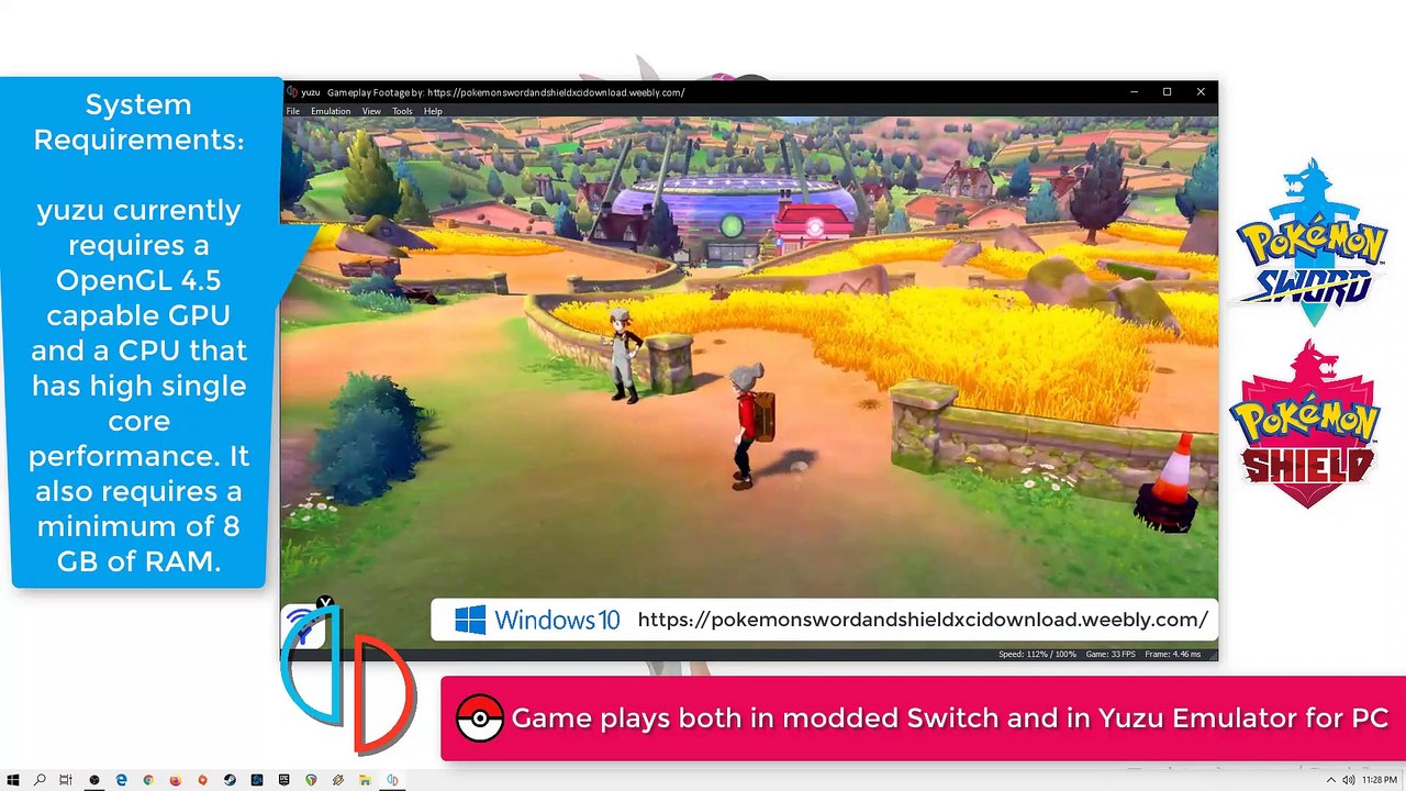 Working Pokémon Shield Gameplay + Download Link (MEGA)