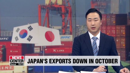 Exports from Japan to S. Korea down 23.1% y/y in October