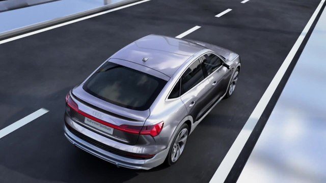 Audi e-tron Sportback Batterie und Sicherheit Animation