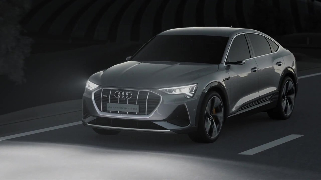 Lichttechnologie des Audi e-tron Sportback Animation