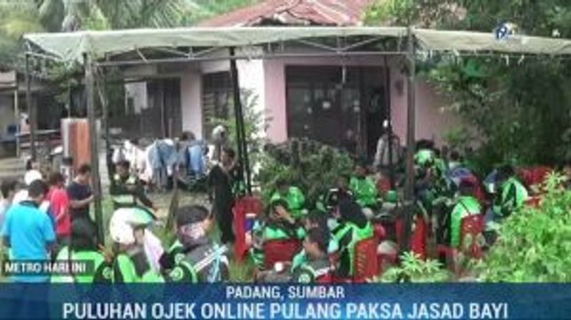 Rombongan Pengemudi Ojol Bawa Pulang Paksa Jasad Bayi dari RS