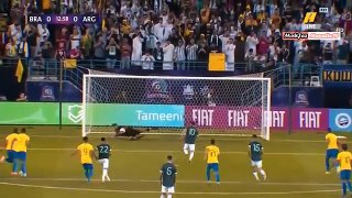 ملخص مباراة  البرازيل والارجنتين 1-0