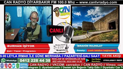 ŞİİR MEMLEKETİ - İBRAHİM ROJHILAT 19.11.2019 CAN RADYO