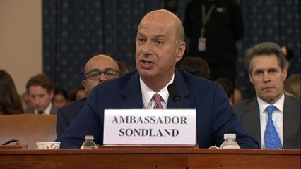 "Quidproquo": Sondland belastet Trump in Ukraine-Affaire