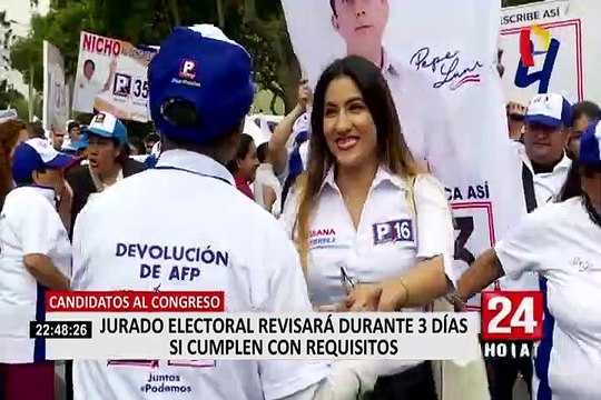Elecciones congresales: Jurado Electoral revisará durante tres días si listas cumplen con requisitos