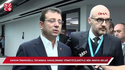 İmamoğlu’ndan İstanbul Havalimanı’na ziyaret!