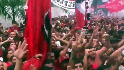 Football - Flamengo fans go crazy before Copa Libertadores final
