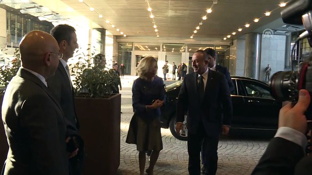 Dışişleri Bakanı Çavuşoğlu, Avrupa Parlamentosu Başkanı Sassoli ile görüştü - BRÜKSEL