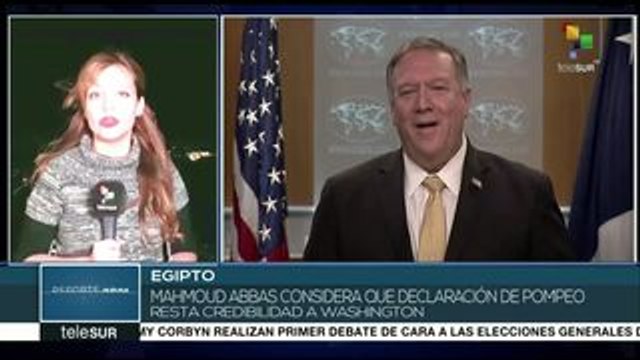 EEUU declara legales asentamientos de Israel en Palestina