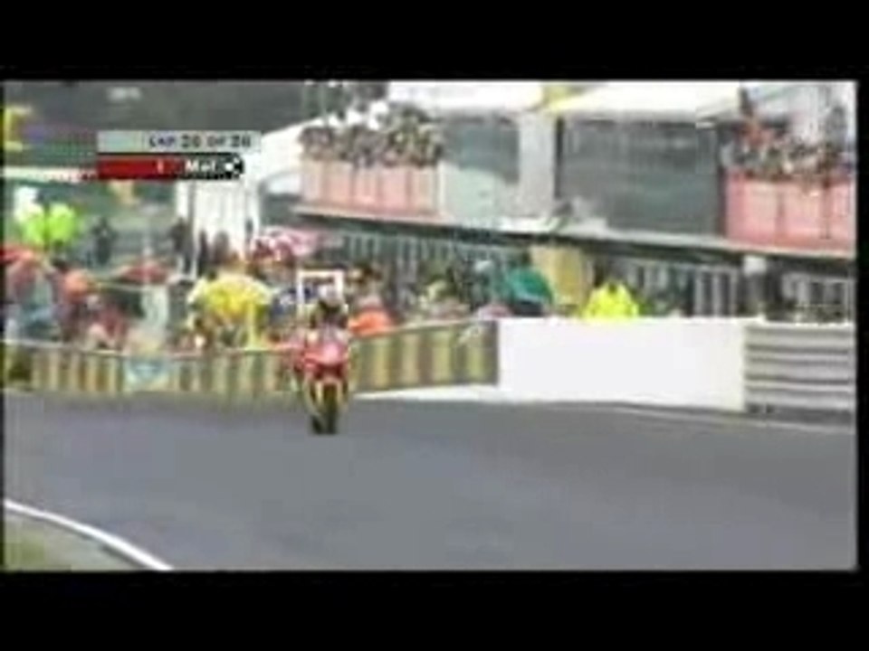 une lecon de pilotage de marco Melandri