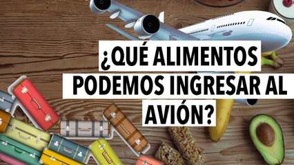 ¿Qué alimentos podemos ingresar al avión? | Lindas vacaciones
