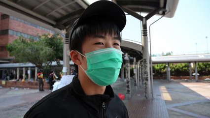 Manifestantes encurralados