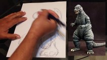 5 Minute Drawing Challenge - Godzilla (Requested)