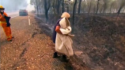 Elle sauve un koala pris dans un incendie en Australie !