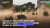 Les images impressionnantes des intempéries dans le Var et les Alpes-Maritimes - VIDEOFRE.com