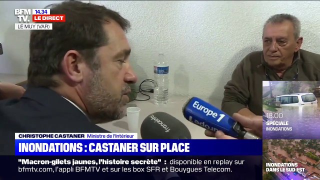 Intempéries: pour Christophe Castaner, la solidarité nationale doit jouer sur les particuliers et auprès des mairies