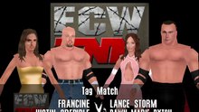 ECW Barely Legal Mod Matches Justin Credible & Francine vs Lance Storm & Dawn Marie