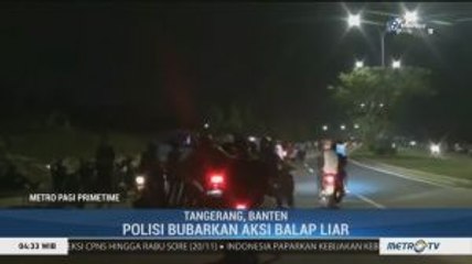 Polisi Bubarkan Aksi Balap Liar di Tangerang
