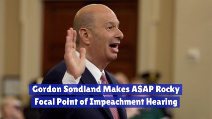 The Connection Between Ambassador Gordon Sondland And ASAP Rocky