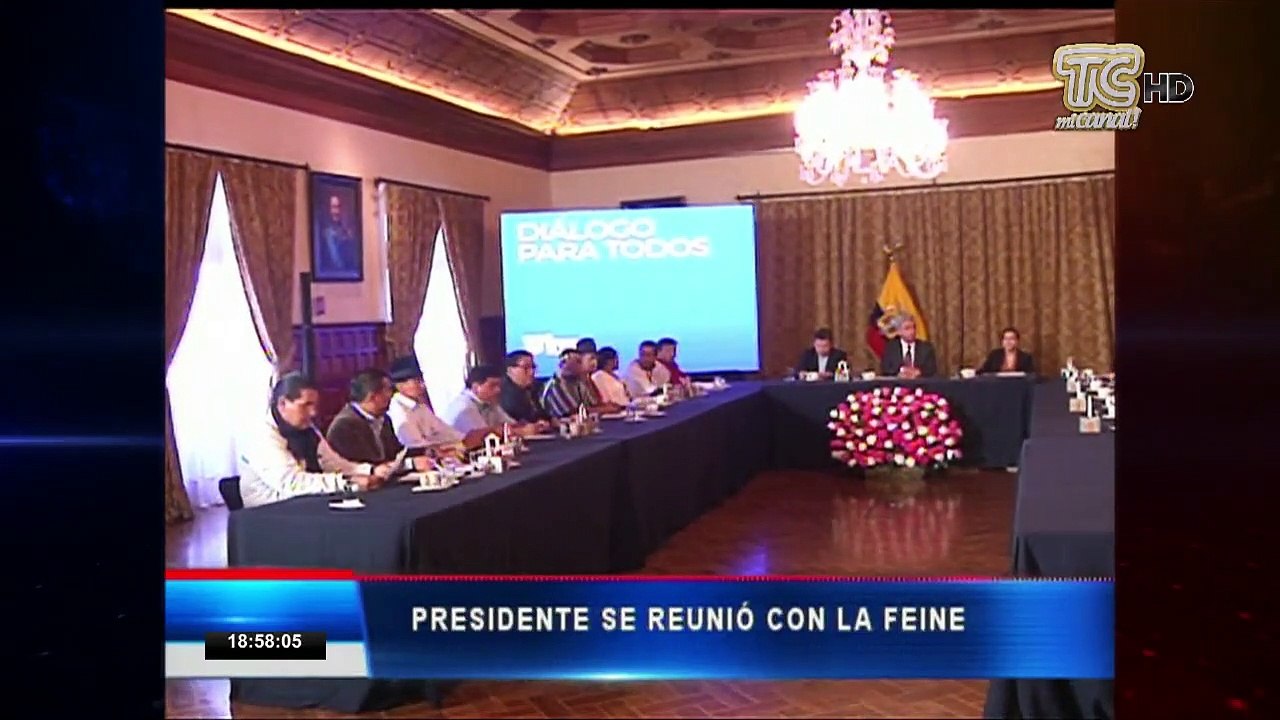 Presidente Moreno se reunió con líderes indígenas y evangélicos