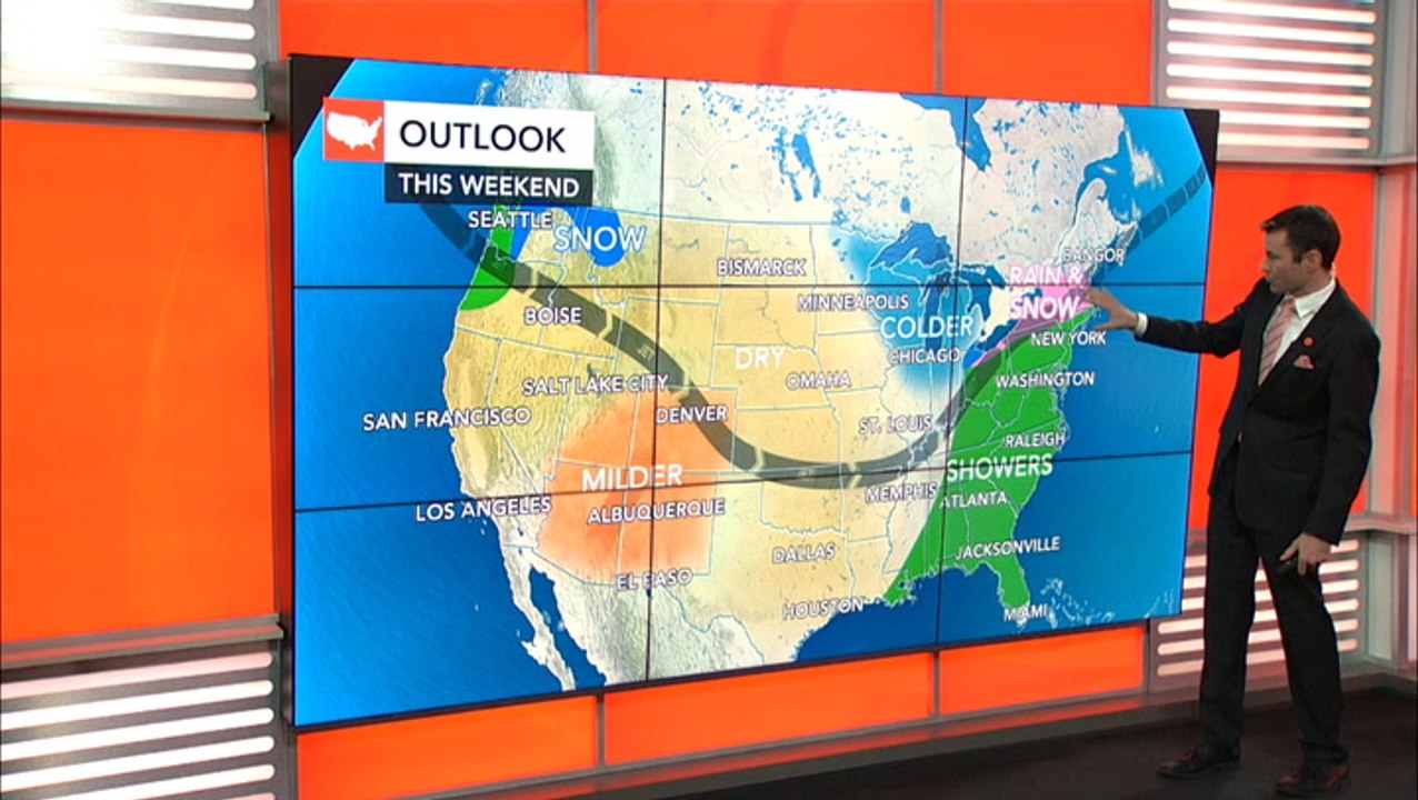 Thanksgiving travel Where could storms cause problems?