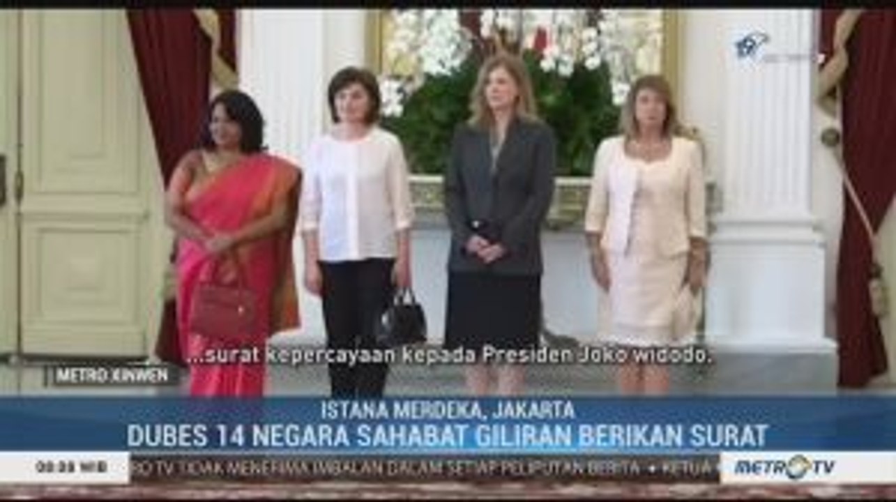 Jokowi Terima Surat Kepercayaan 14 Dubes Negara Sahabat
