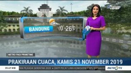 Prakiraan Cuaca, Kamis 21 November 2019